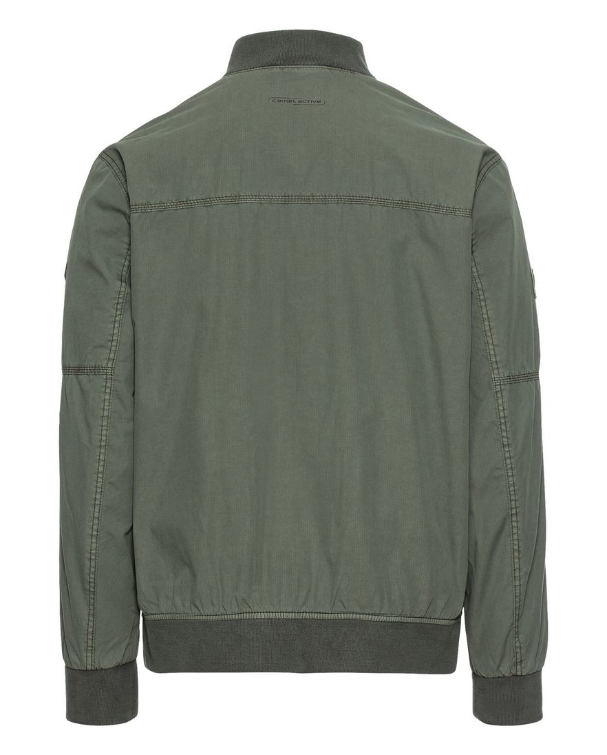 Camel Active tussenjas effen groen rits wijde fit