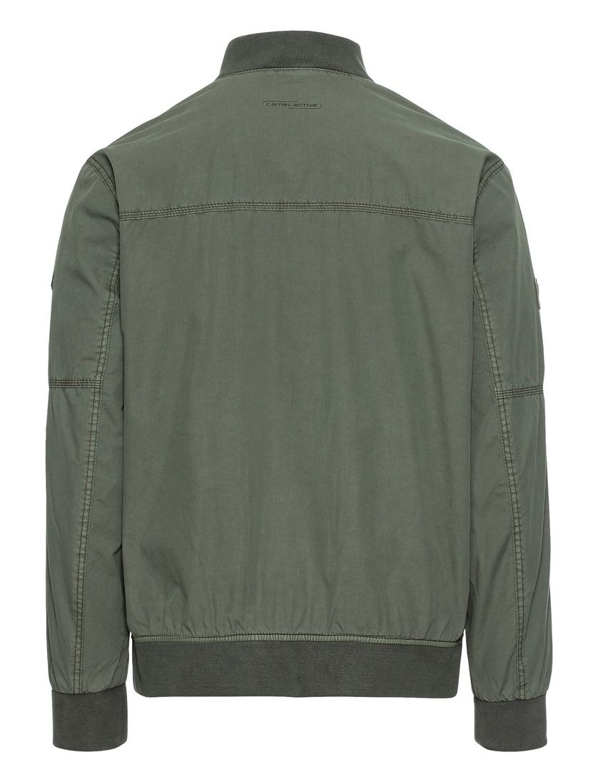 Camel Active tussenjas wijde fit groen effen rits