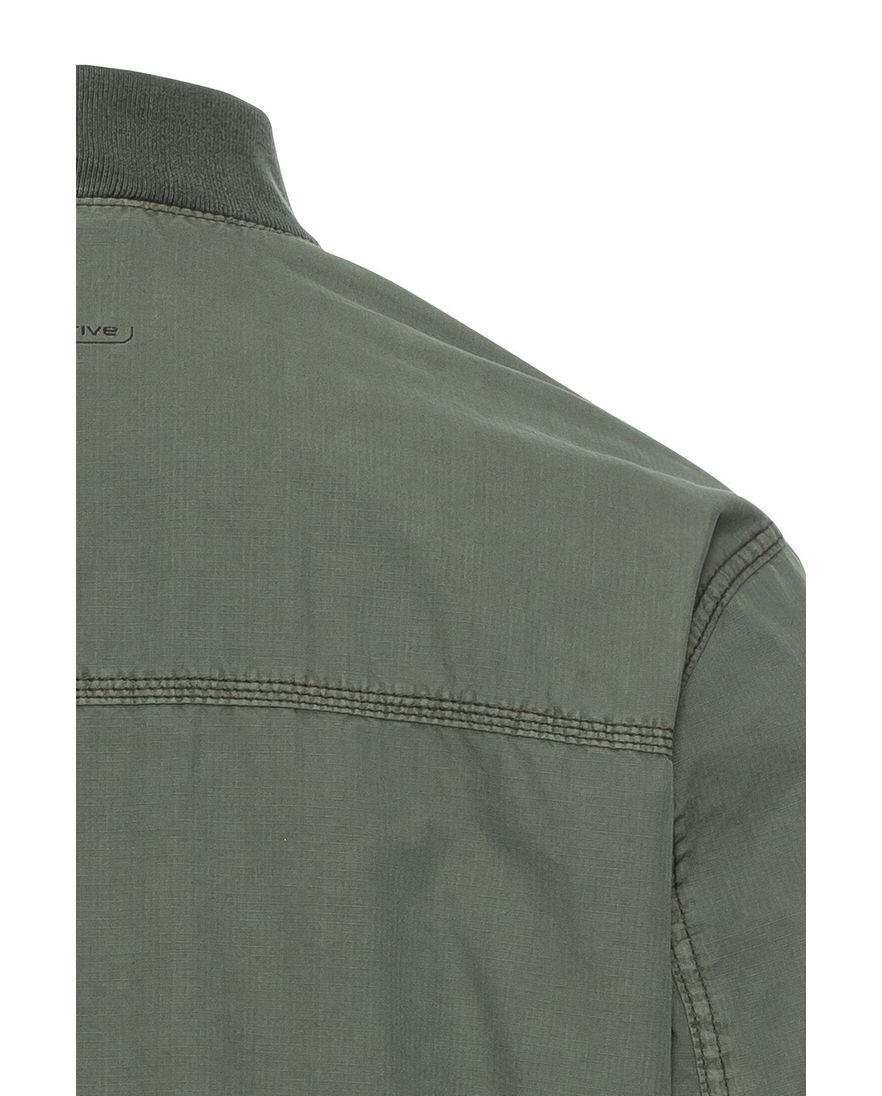 Camel Active tussenjas effen groen rits wijde fit