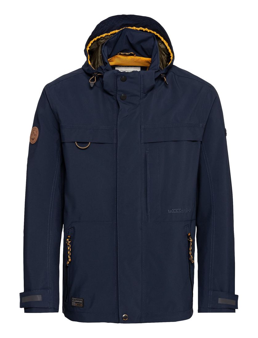 Camel Active tussenjas dubbele borstzak navy wijde fit