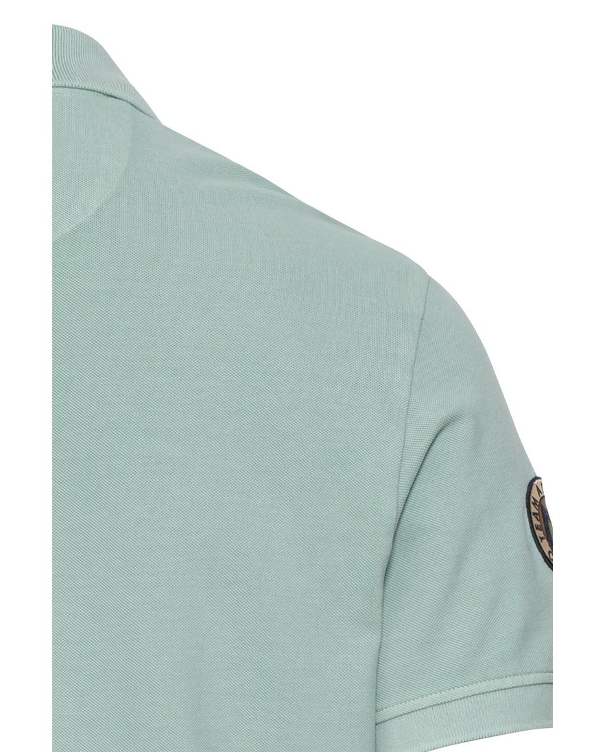 Camel Active polo wijde fit groen katoen effen