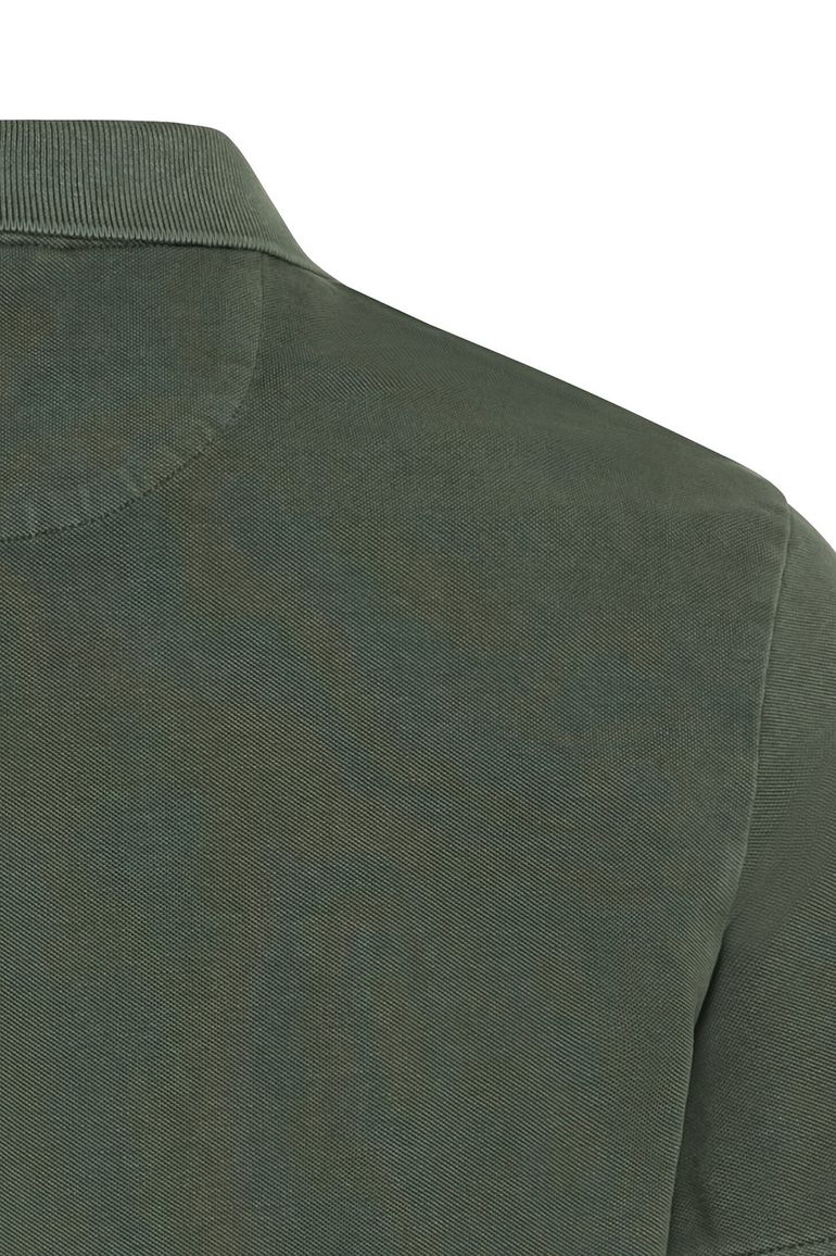 Camel Active poloshirt donkergroen borstzak