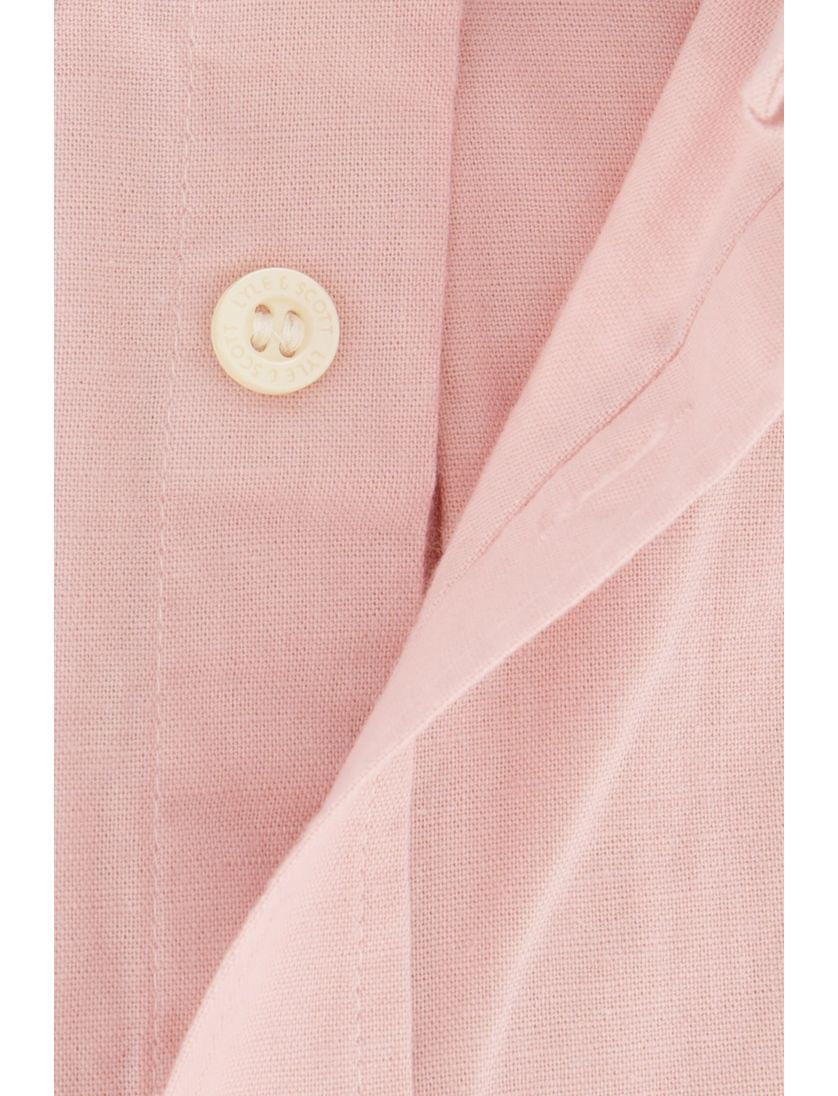 Lyle & Scott roze overhemd normale fit katoen