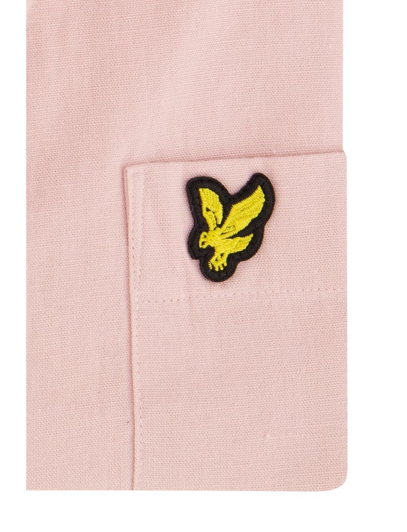 Lyle & Scott roze overhemd normale fit katoen
