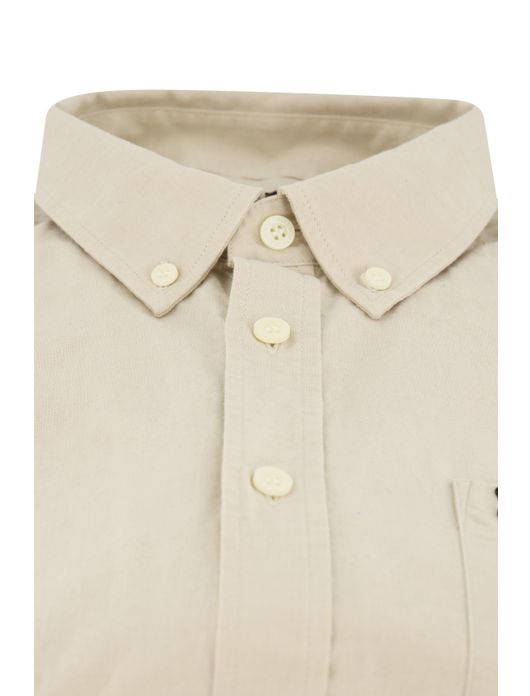 Lyle & Scott overhemd beige borstzak