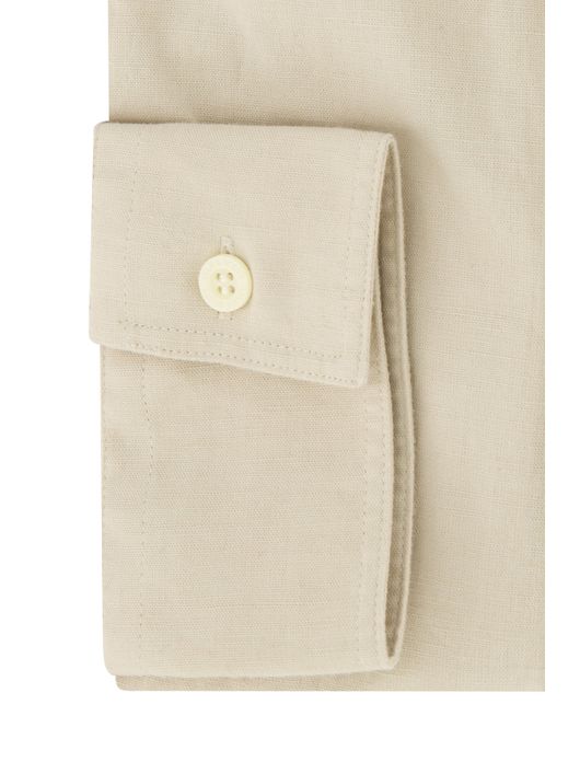 Lyle & Scott overhemd beige borstzak