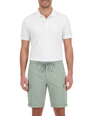 New Zealand linnen New Zealand korte broek groen effen normale fit