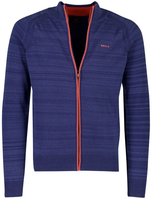 New Zealand vest blauw gemeleerd