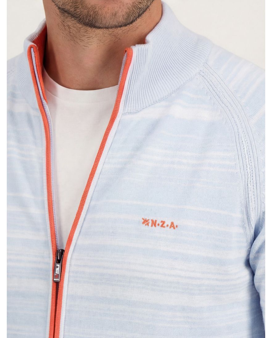 New Zealand vest lichtblauw katoen