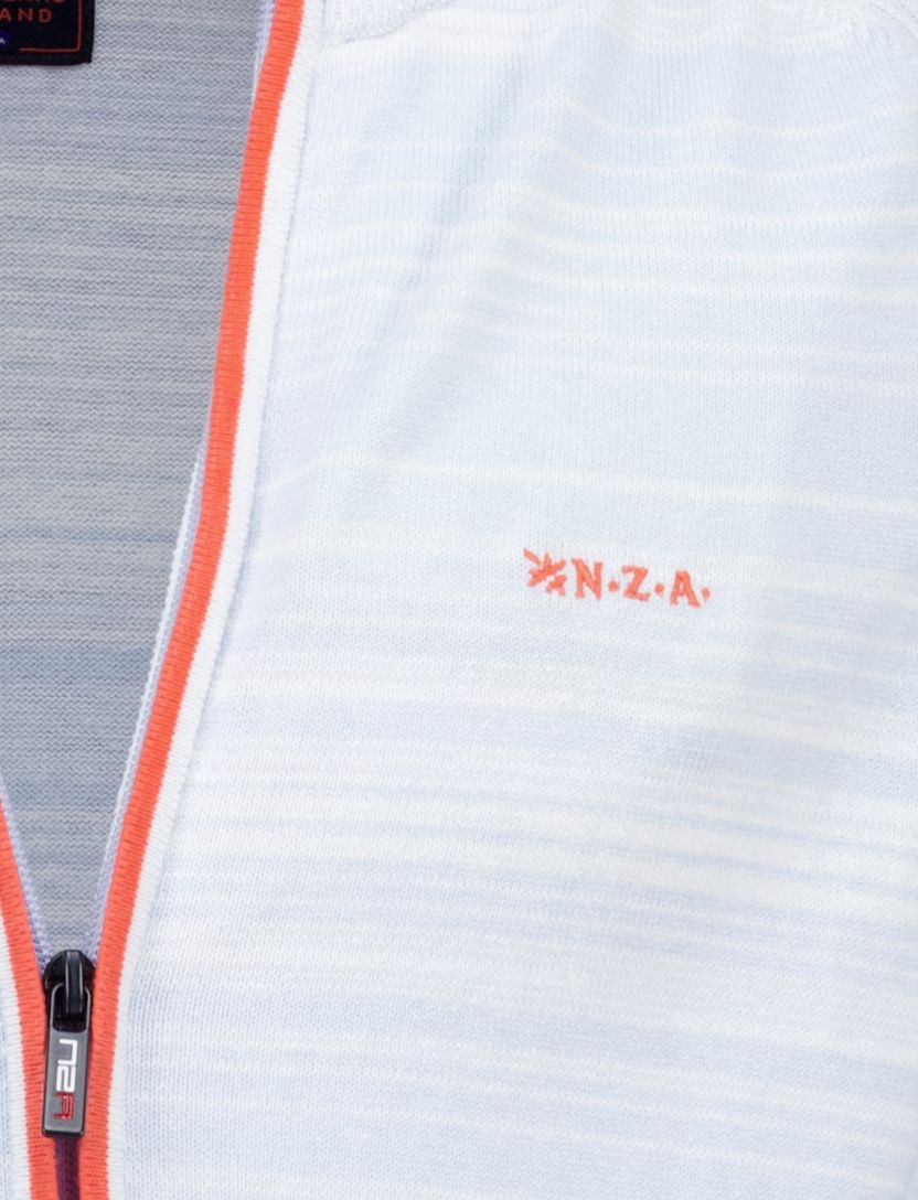 vest New Zealand lichtblauw gemêleerd