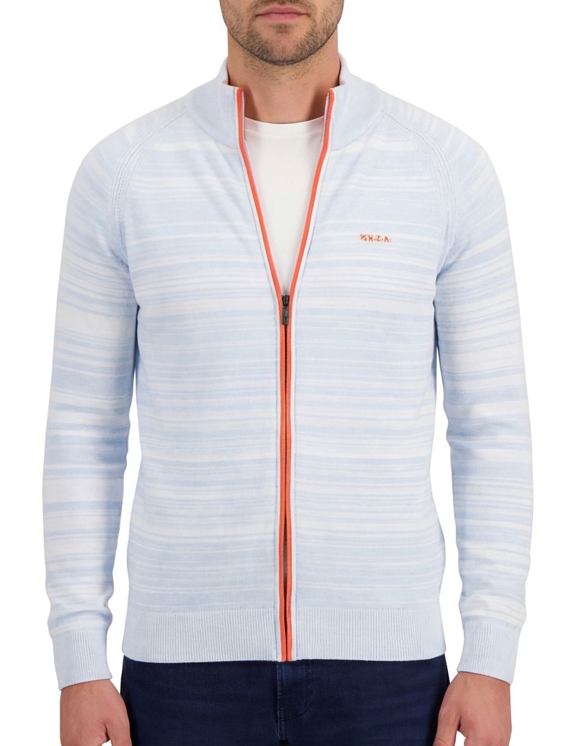 vest New Zealand lichtblauw gemêleerd