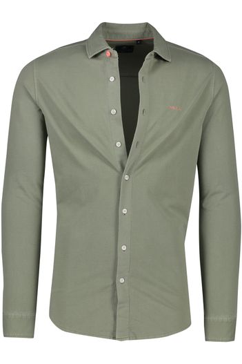 New Zealand New Zealand Overshirt groen katoen knopen