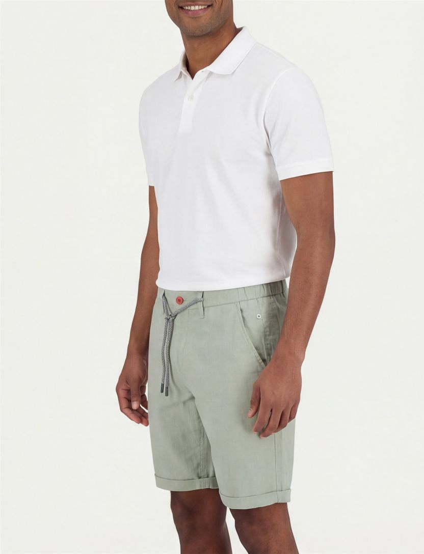 New Zealand korte broek normale fit groen effen