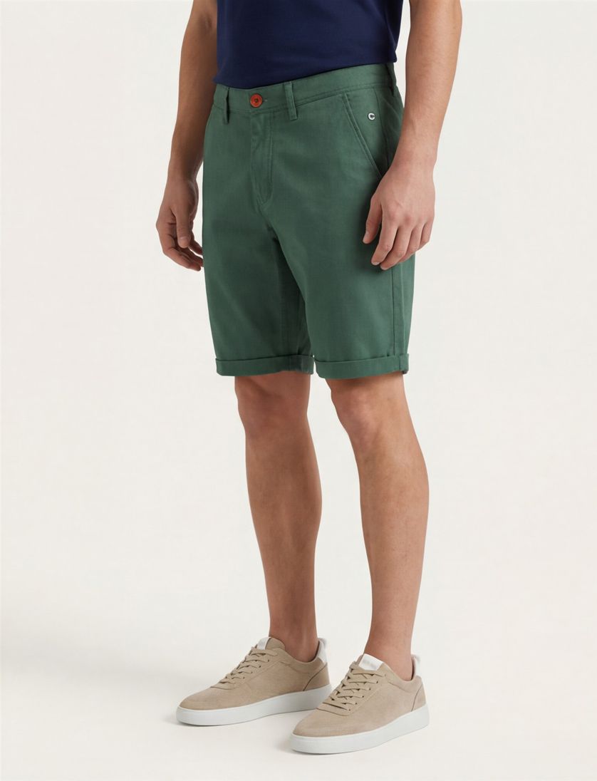 Katoenen New Zealand korte broek donkergroen