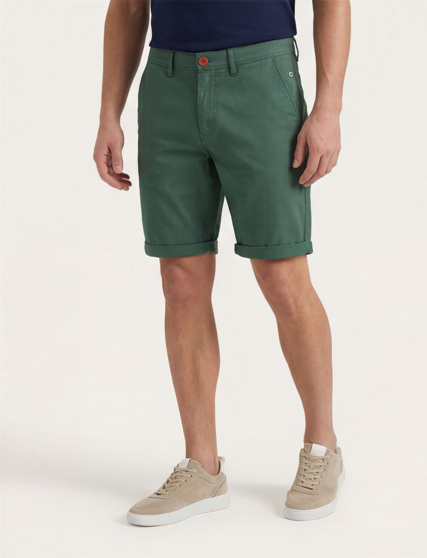 Katoenen New Zealand korte broek donkergroen
