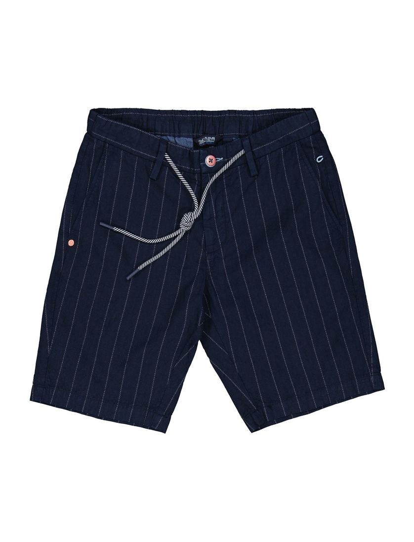 donkerblauwe New Zealand korte broek gestreept