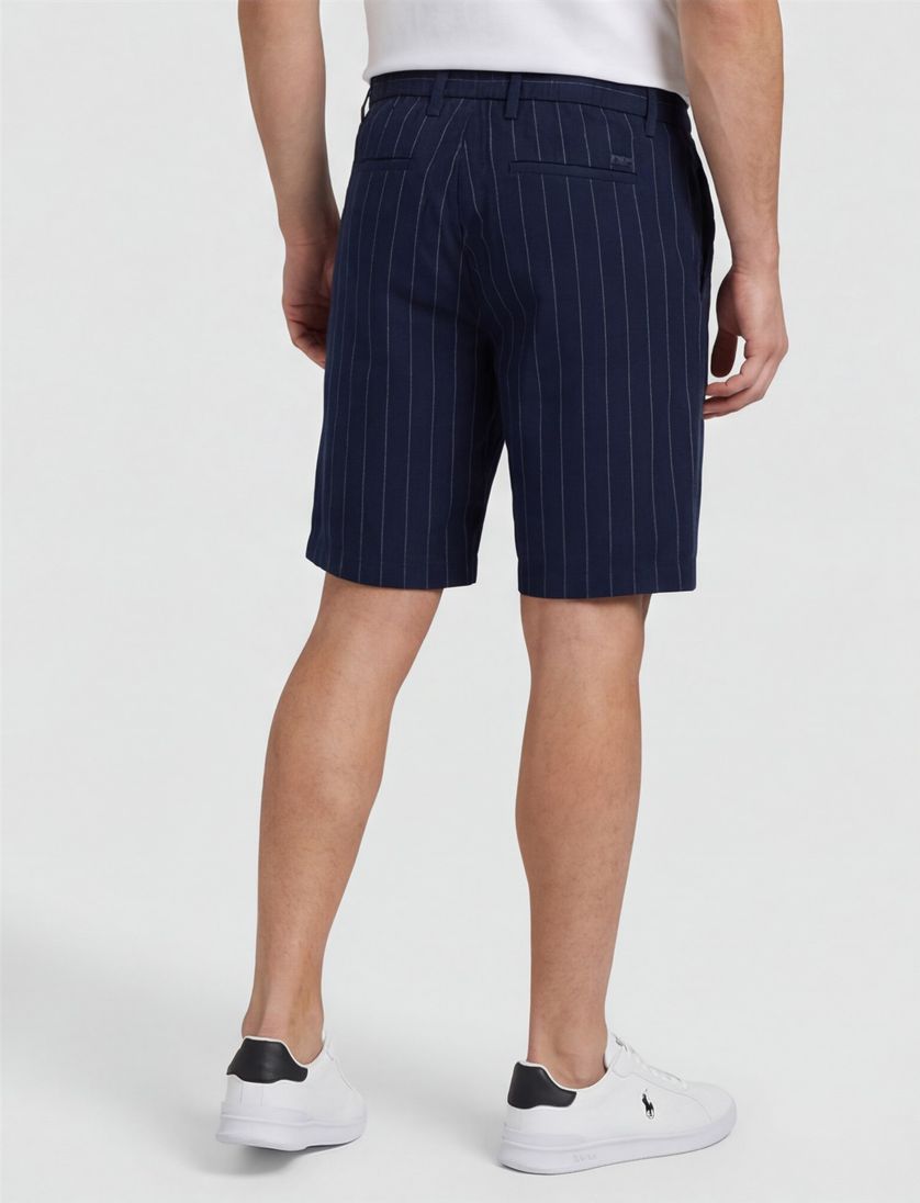 donkerblauwe New Zealand korte broek gestreept