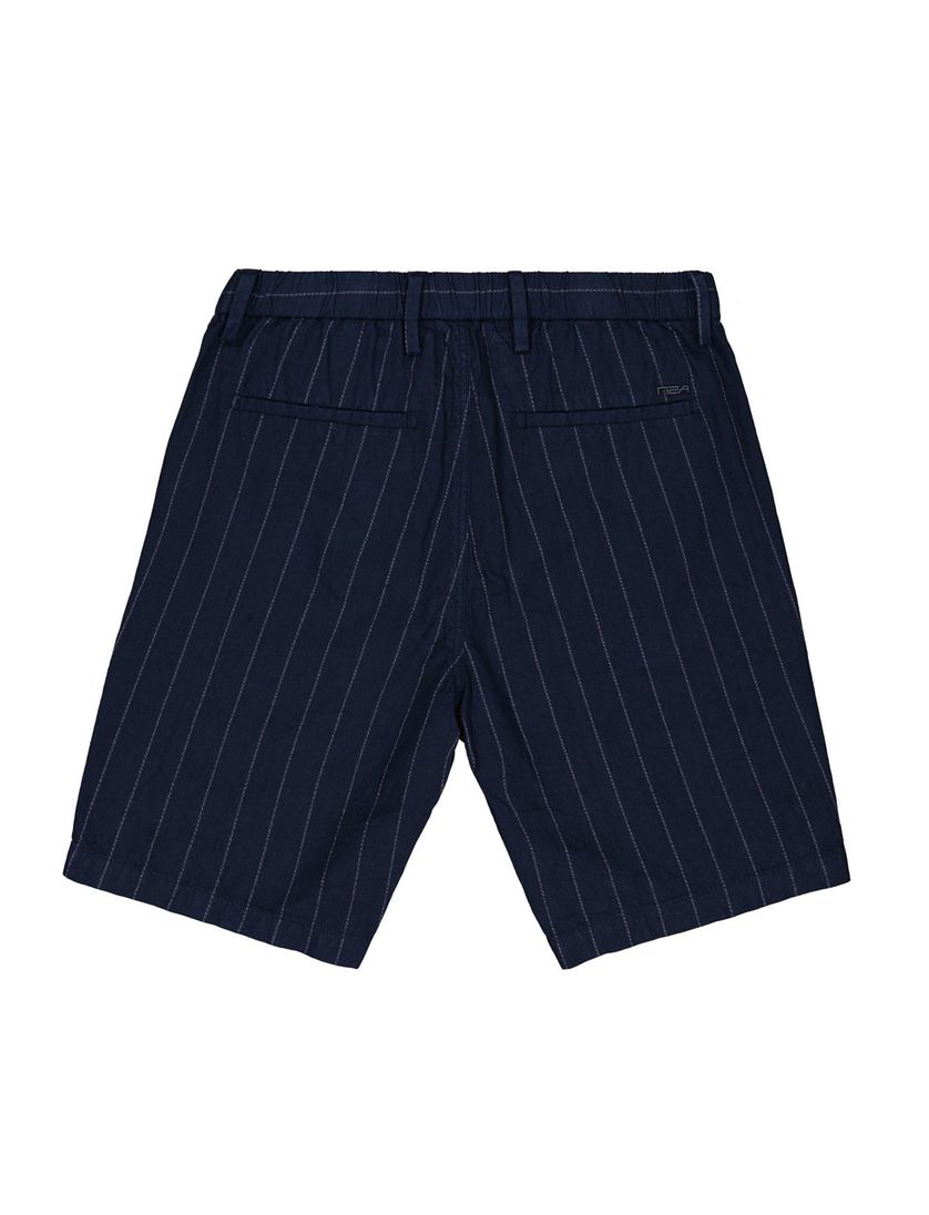 donkerblauwe New Zealand korte broek gestreept