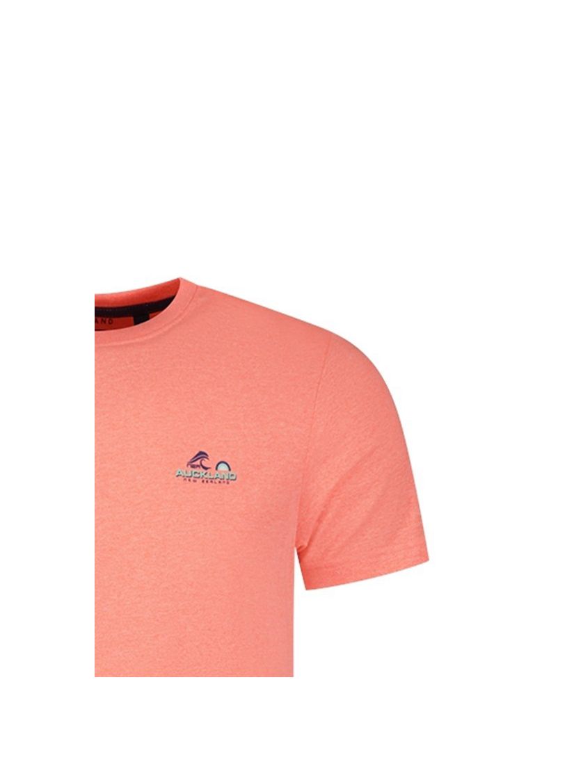 Katoenen New Zealand t-shirt rood opdruk