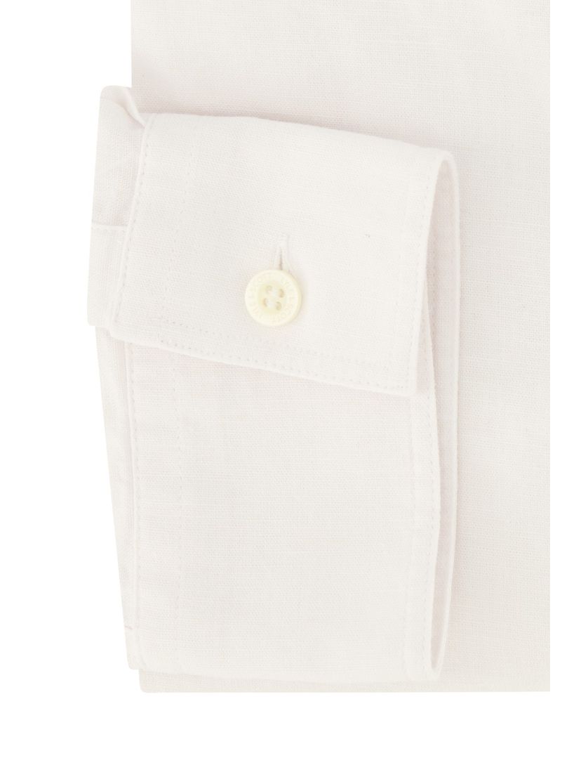 Lyle & Scott casual overhemd normale fit wit effen katoen button-down