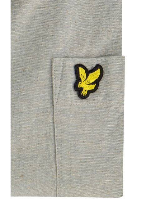 Lyle & Scott overhemd grijs/groen