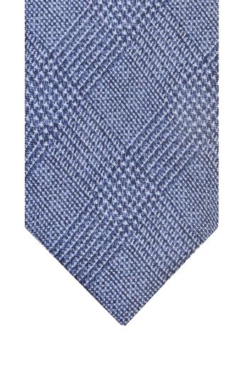 Profuomo Profuomo zijde stropdas blauw geprint