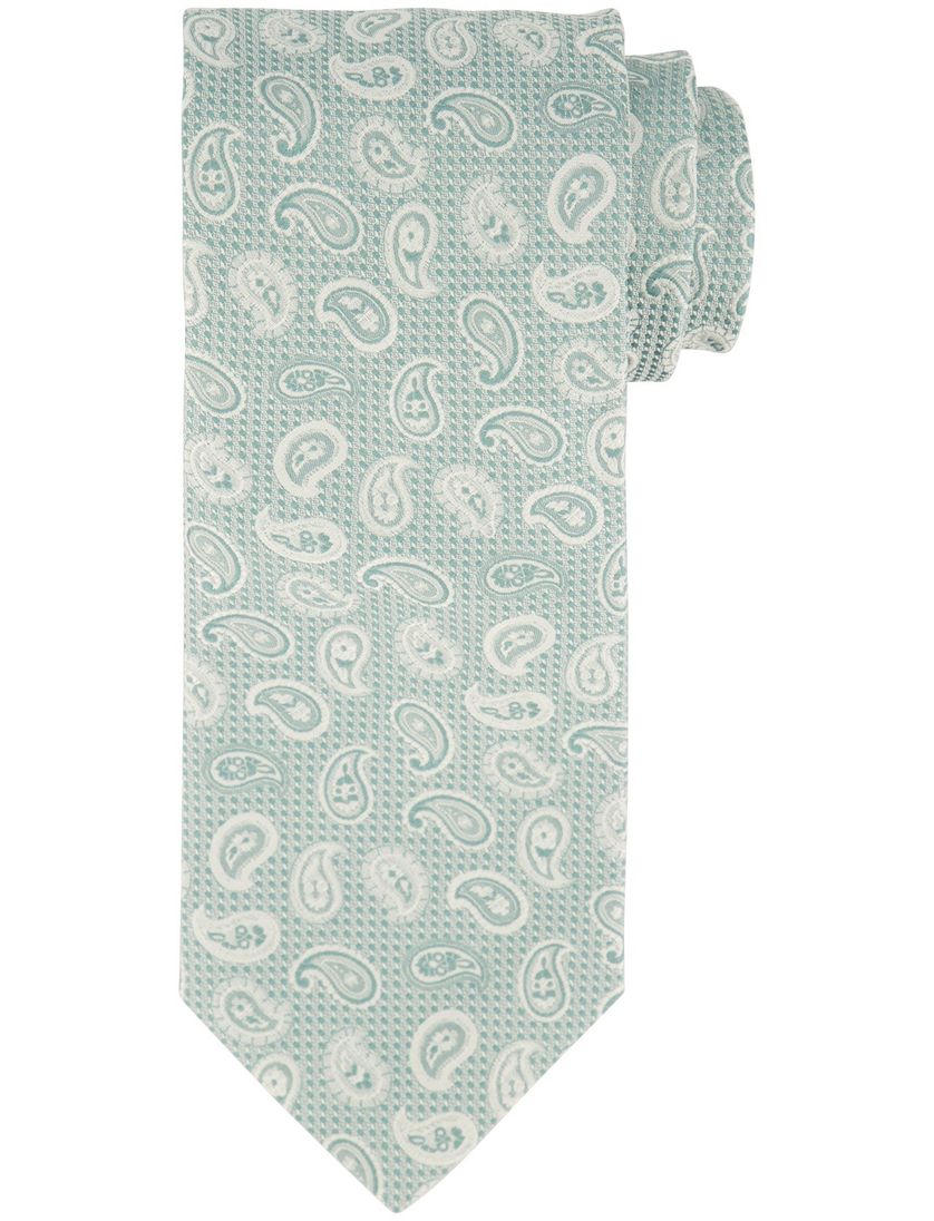 Profuomo stropdas geprint groen zijde