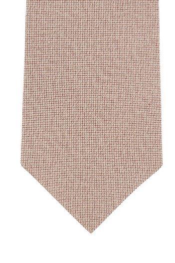 Profuomo Profuomo stropdas gemêleerd beige