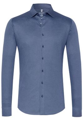 Desoto Desoto business overhemd donkerblauw effen katoen slim fit