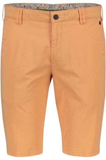 Meyer korte broek oranje normale fit katoen