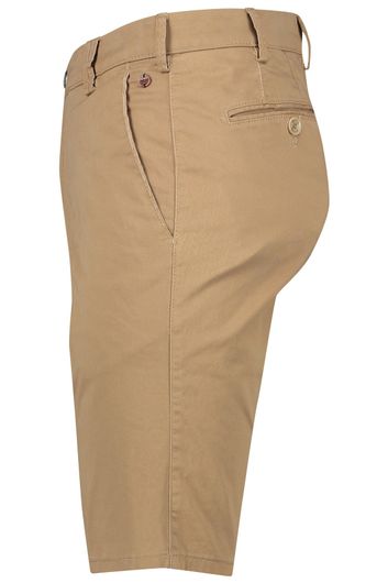 Meyer korte broek perfect fit bruin uni katoen