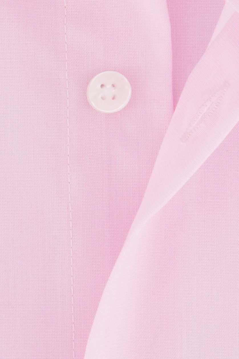 Seidensticker business overhemd Regular roze effen 100% katoen 