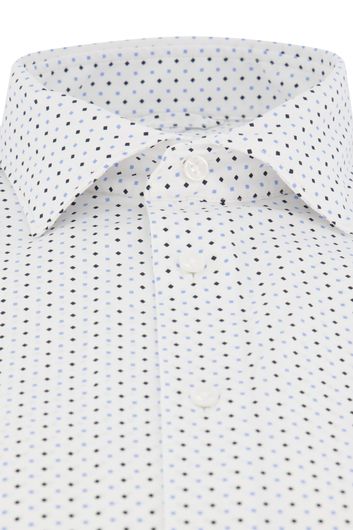 business overhemd Seidensticker Regular wit geprint normale fit 