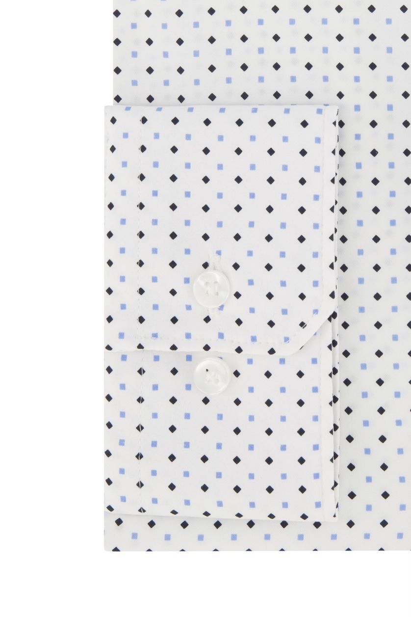 Seidensticker business overhemd Regular wit geprint normale fit