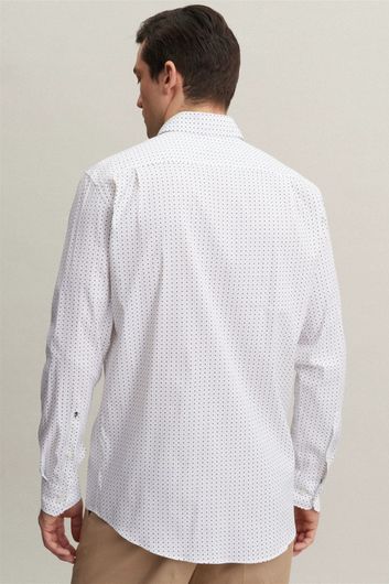 Seidensticker business overhemd Regular normale fit wit geprint 