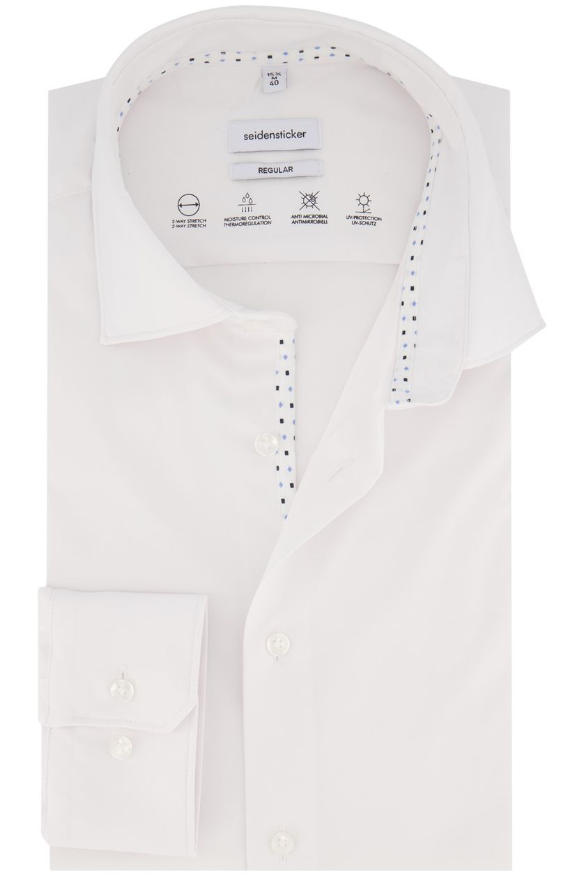 Seidensticker zakelijk overhemd Regular Fit wit effen normale fit