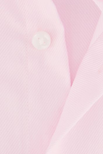 Seidensticker business overhemd Regular normale fit roze borstzak katoen
