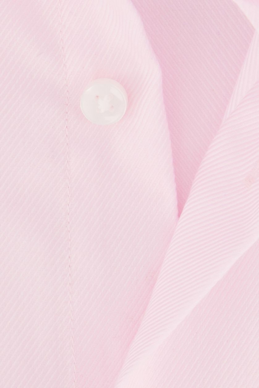 Seidensticker business overhemd Regular roze borstzak katoen normale fit