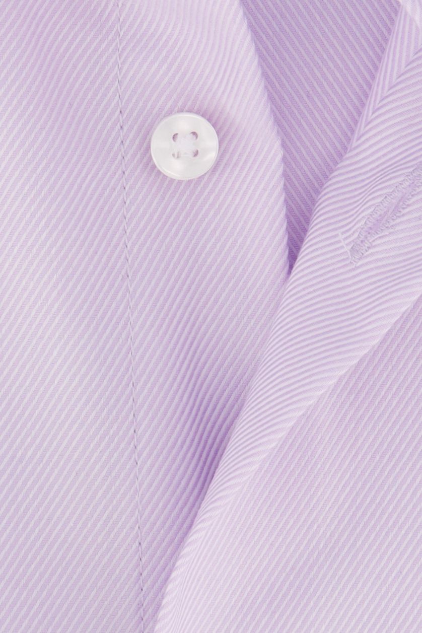 Seidensticker business overhemd Regular paars uni katoen normale fit