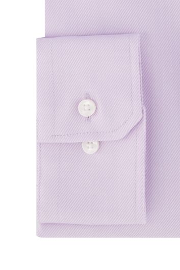business overhemd Seidensticker Regular paars effen katoen normale fit 
