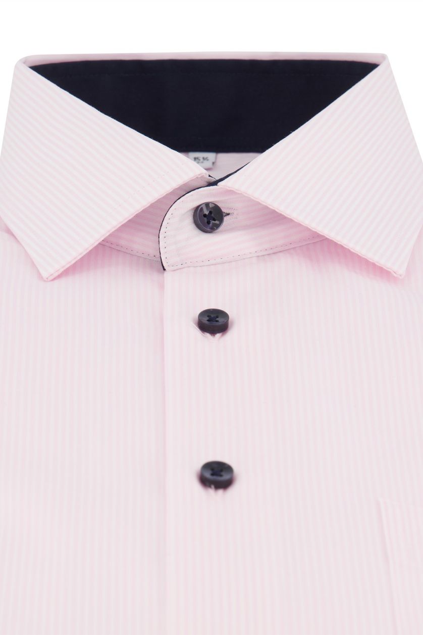 Seidensticker business overhemd Regular roze met strepen katoen
