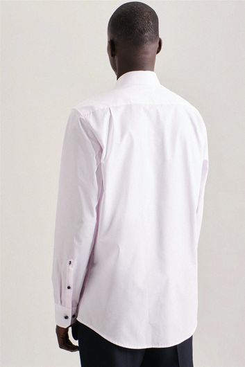 Seidensticker business overhemd Regular Fit roze gestreept 100% katoen