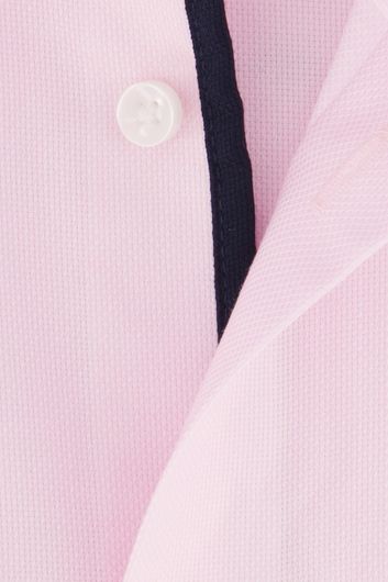 Seidensticker business overhemd normale fit roze effen 100% katoen