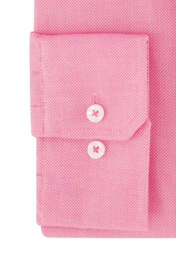 Seidensticker casual overhemd Regular fit roze effen katoen strijkvrij