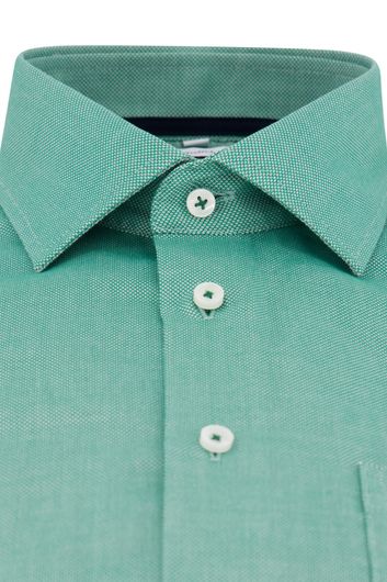 Seidensticker casual overhemd Regular Fit groen effen katoen
