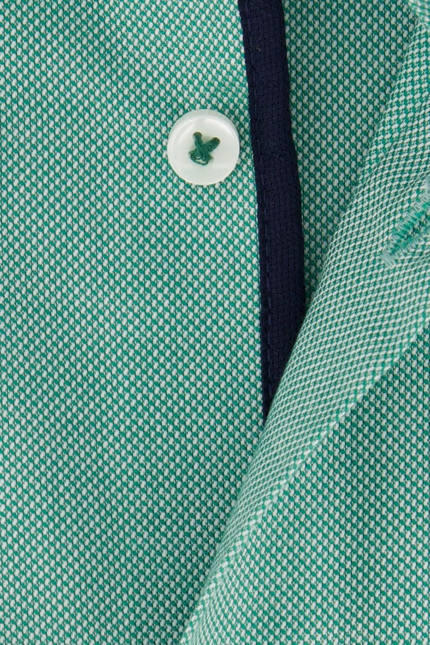 Seidensticker casual overhemd normale fit groen effen 100% katoen