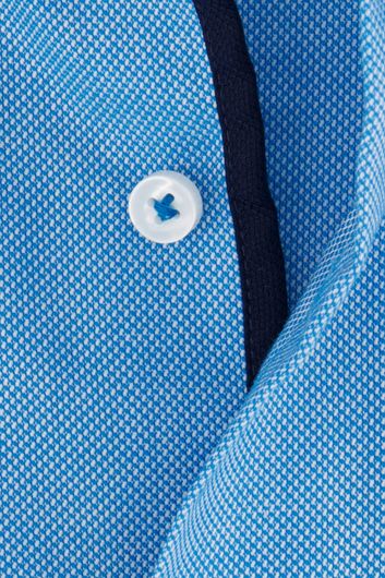 Seidensticker overhemd shaped lichtblauw katoen