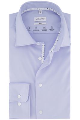 Seidensticker business overhemd Seidensticker Slim blauw effen slim fit 