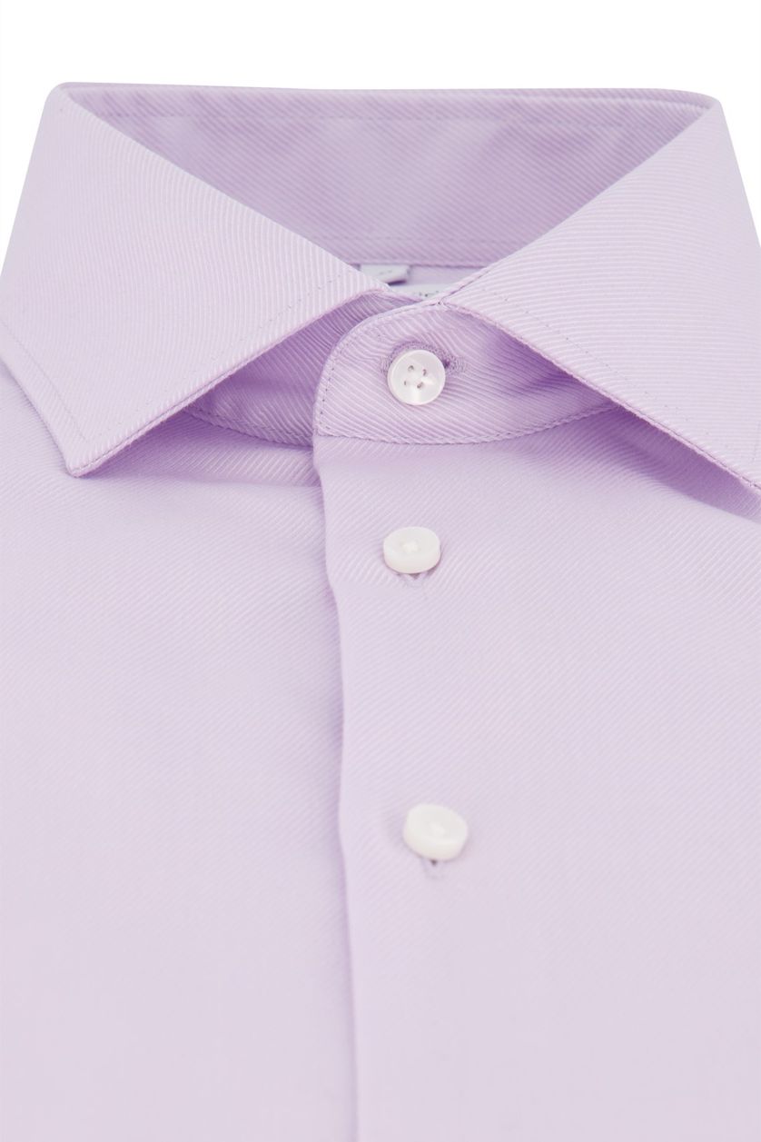 Seidensticker business overhemd Slim Fit paars effen 100% katoen