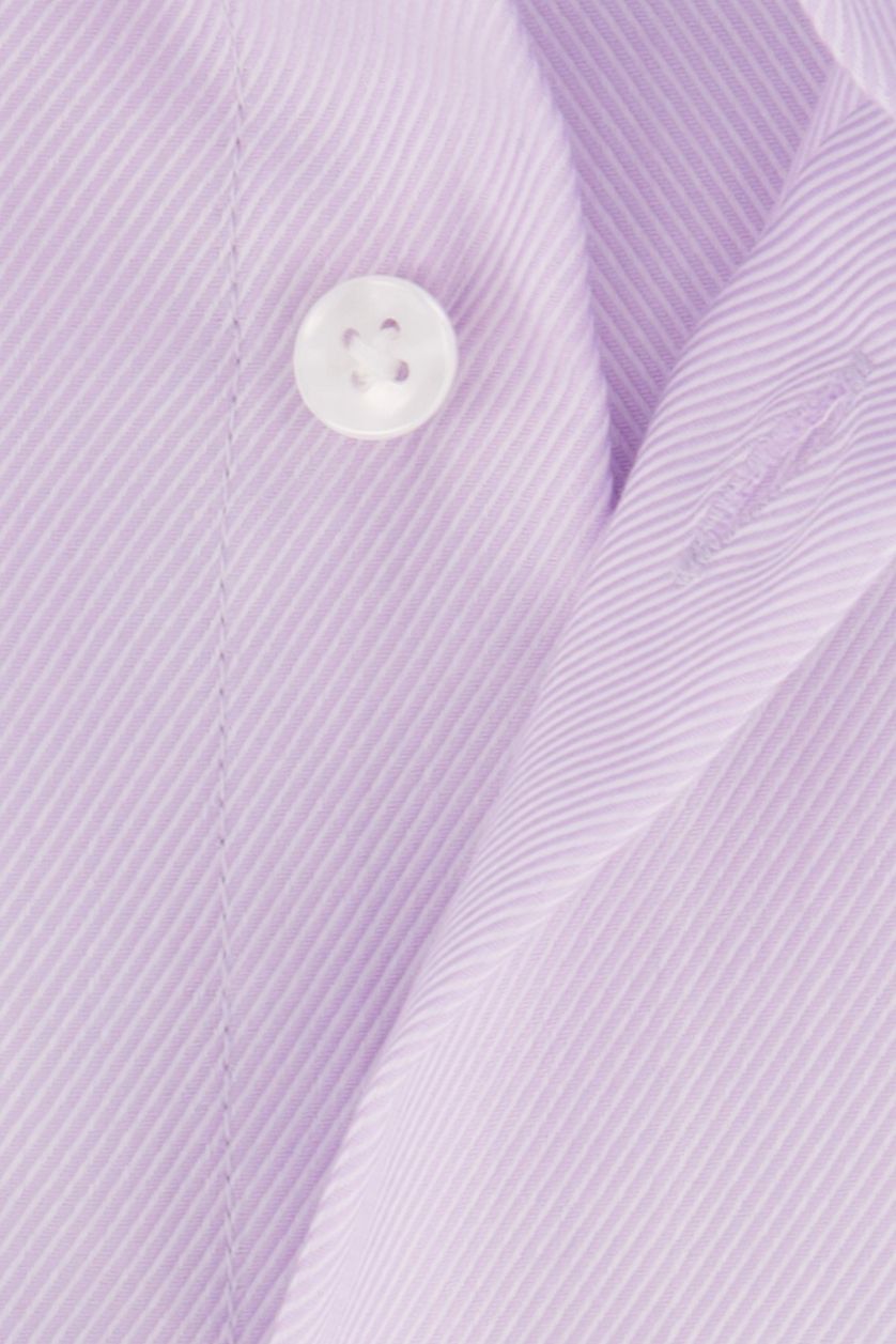 Seidensticker business overhemd Slim Fit paars effen 100% katoen
